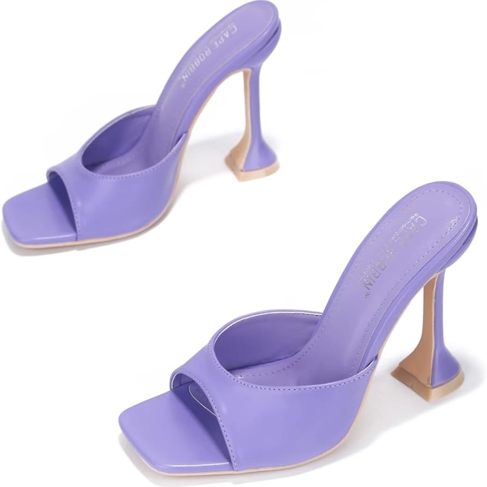 Elegant Lavender High Heel Sandals